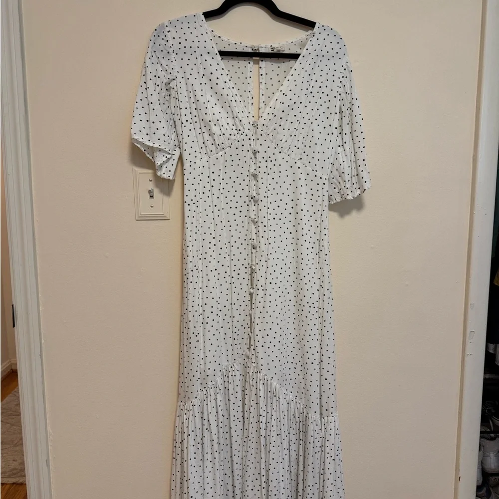 Billabong Black and White Dotted Blouse - Picture 6 of 7